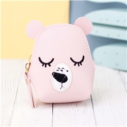 Кошелёк "Sleeping bear", pink