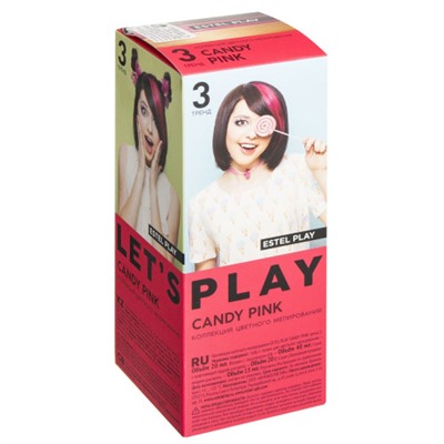 Краска для волос Estel PLAY (Эстель Плэй) Коллекция цветного мелирования, Тренд 3 - Candy Pink (Розовый)