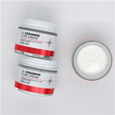 Lebelage Антивозрастной крем улучшающий рельеф кожи с керамидами / Dr. Ceramide Cure Cream, 70 мл