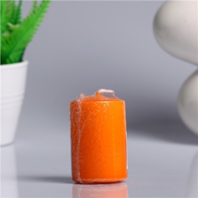 Свеча пеньковая ароматическая "Апельсин", 4х6 см