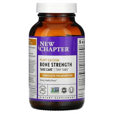 New Chapter, Bone Strength Take Care, 240 Vegetarian Tiny Tablets