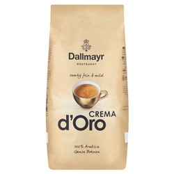 Кофе натуральный жареный в зернах Crema d'Oro Dallmayr м/у 1кг