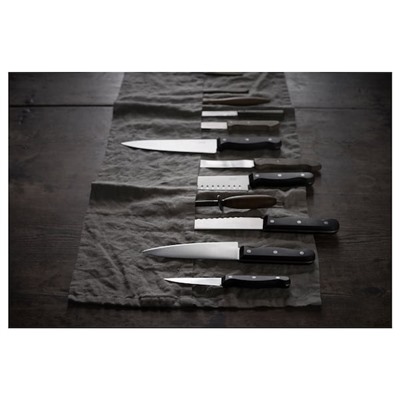 VARDAGEN ВАРДАГЕН, Нож для чистки овощ/фрукт, темно-серый, 9 см