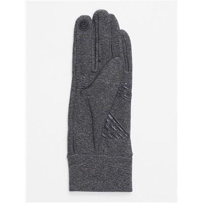 Спортивные перчатки демисезонные женские серого цвета 602Sr