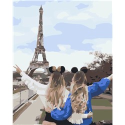 Картина по номерам Девушки в Париже
