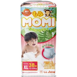 Подгузники MOMI размер XL (12-20 кг), 38 шт