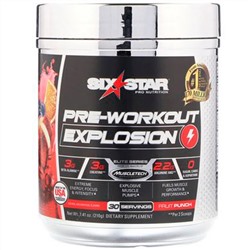 Six Star, Pre-Workout Explosion, фруктовый пунш, 210 г