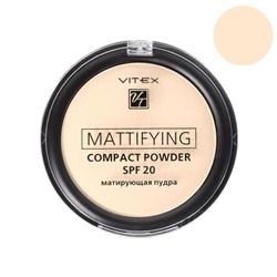 Матирующая пудра для лица Mattifying compact powder SPF20 компактная, тон 01 Porcelain