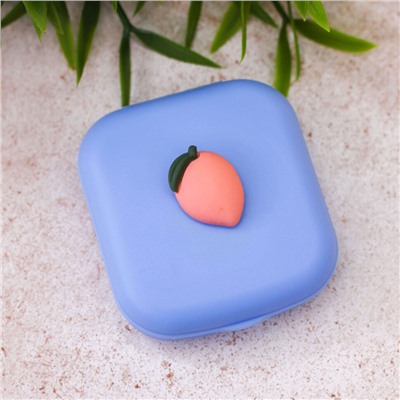 Контейнер для линз "Mini Peach", blue