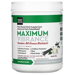 Vibrant Health, Maximum Vibrance, Version 6.1, Vanilla Bean, 618.6 g (21.82 oz)