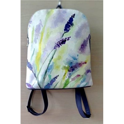 Модный женский рюкзак Arco сиреневый цветы