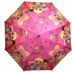 Зонт детский для девочек (ЛОЛ) п/автомат. Арт 1002/1