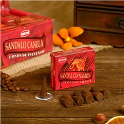 Благовония "HEM" 10 конусов Sandal Cinnamon Cones