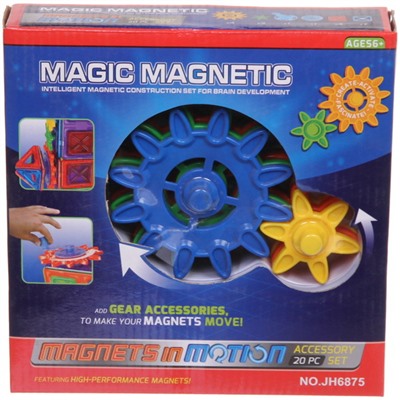 Конструктор "Magic" магнитный, 20*20.5*5см, 20 деталей