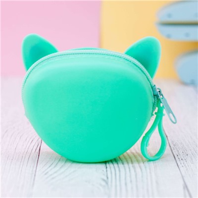 Кошелёк "Cute cat", green