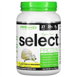 PEScience, Vegan Series, Select Protein, Vanilla Indulgence, 26.7 oz (756 g)