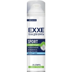Пена для бритья Exxe Спорт тонизирующая с алоэ и витамином Е, 100 мл