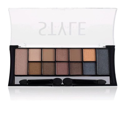 Тени для век палитра тон TF Style Palette Eyeshadow 12 оттенков, тон 901C золотой smoky