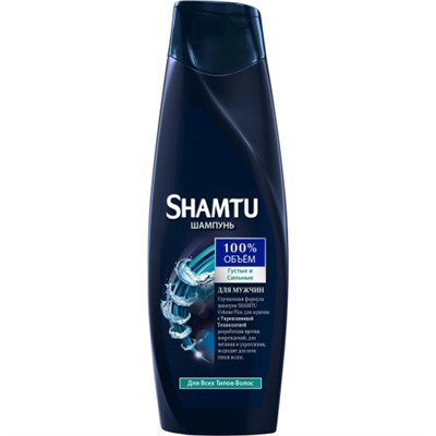 Шампунь для мужчин Shamtu (Шамту) Густые и сильные для всех типов волос, 360 мл