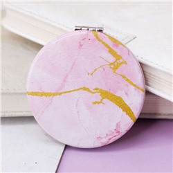Зеркало "Marble", round pink
