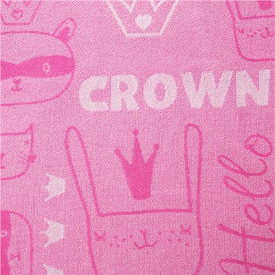 Полотенце махровое "Этель" Little crown, 70х130 см, 100% хлопок, 420гр/м2