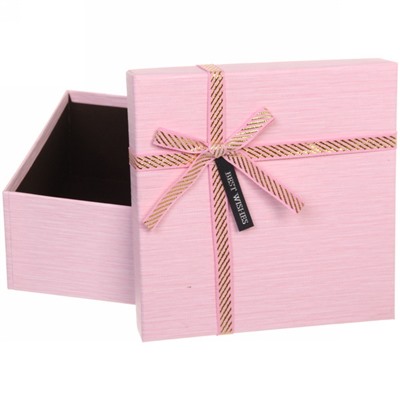 Коробка подарочная "Страсть" , цвет розовый, 17*17*8 см