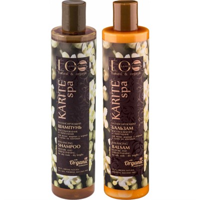 Подарочный набор Organic Collection Экспресс Восстановление: шампунь для жирных и сухих волос + бальзам для жирных и сухих волос