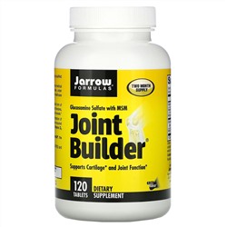 Jarrow Formulas, Joint Builder, сульфат глюкозамина с МСМ, 120 таблеток