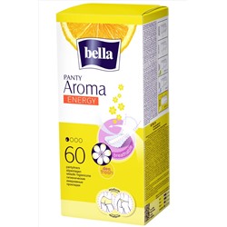 Bella, Женские ультратонкие ежедневные прокладки bella panty Aroma Energy 60 шт. Bella