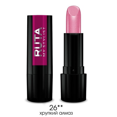 Губная помада Ruta Glamour Lipstick, тон 26, хрупкий алмаз