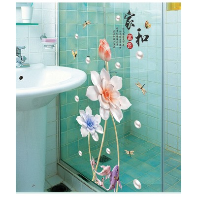 Наклейка многоразовая интерьерная "Lotus Flower"