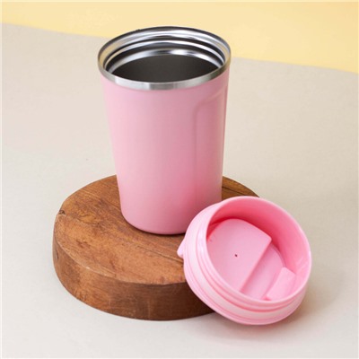 Термокружка Mini coffee, pink (380 ml)
