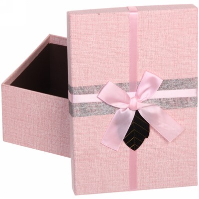 Коробка подарочная "Для любимых", цвет розовый, 23*16*9.5 см
