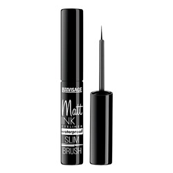 Подводка для глаз Luxvisage Matt INK Waterproof, матовая, водостойкая, тон чёрный