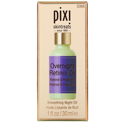 Pixi Beauty, Overnight Retinol Oil, Smoothing Night Oil, 1 fl oz (30 ml)