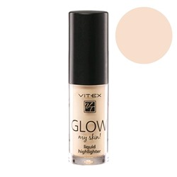 Жидкий хайлайтер для лица Vitex Glow My Skin, тон 11 Pearl, 4,9г