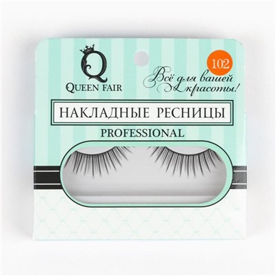 Ресницы накладные, с клеем, цвет чёрный