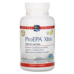 Nordic Naturals, ProEPA Xtra, лимон, 1000 мг, 120 мягких таблеток