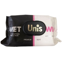Влажные салфетки универсальные антибактериальные ТМ Unis Premium Soft, 120 шт