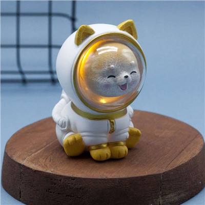 Ночник "Dog space suit", yellow