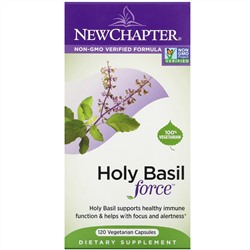 New Chapter, Holy Basil Force, 120 Vegetarian Capsules