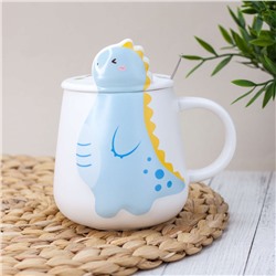 Кружка "Cute dino", blue (450 ml)